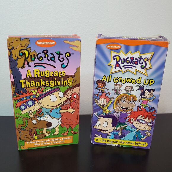 A Rugrats Thanksgiving & All Growed Up (2 VHS) UNTESTED - Picture 1 of 12